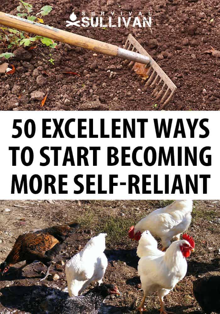 becoming self-reliant Pinterest image