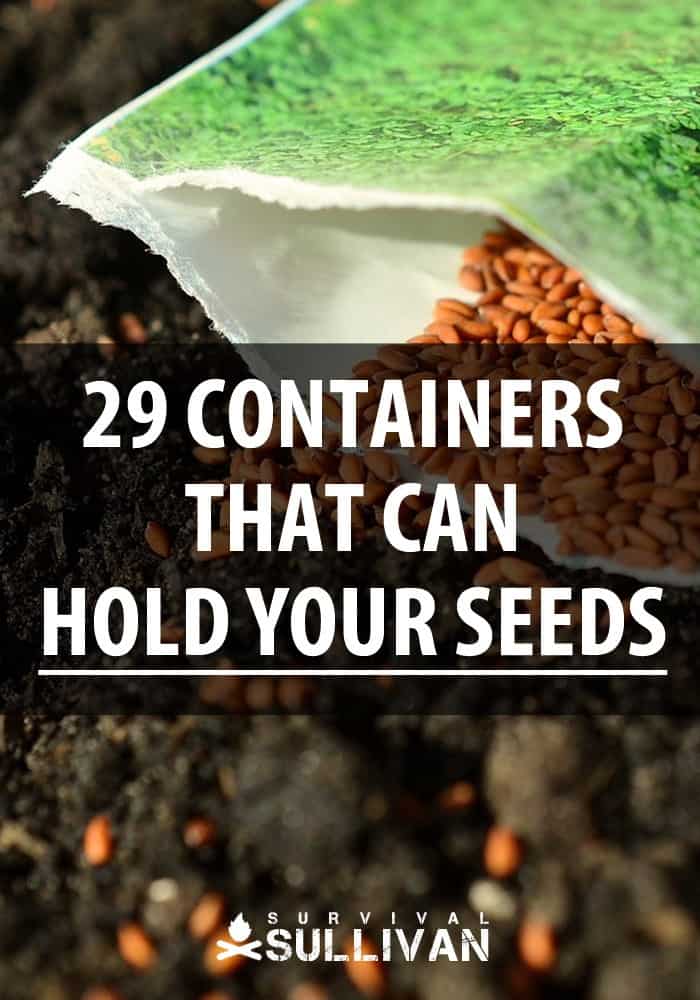 containers holding your seeds Pinterest image