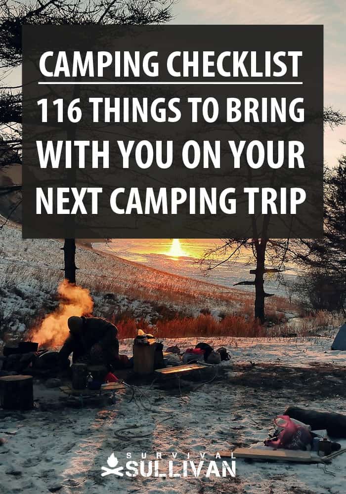 camping checklist Pinterest image