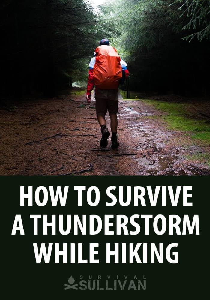 hiking storm survival Pinterest image