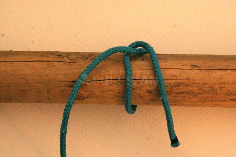 timber hitch knot step 3