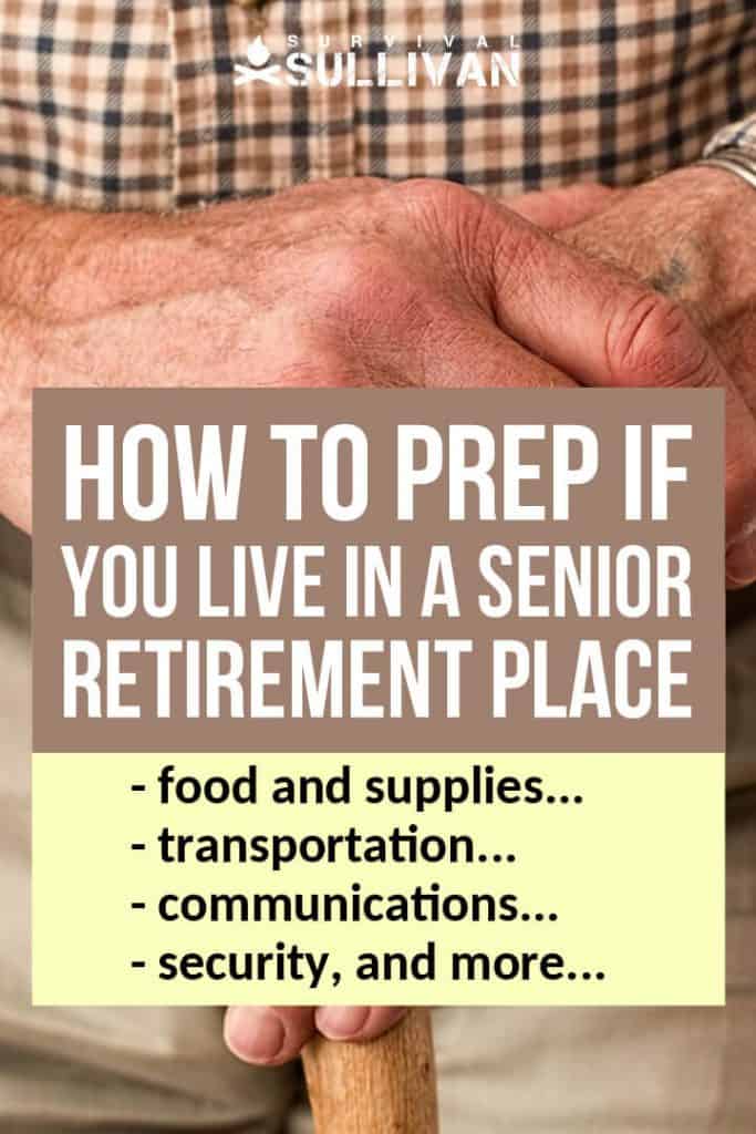 senior retirement place prepping Pinterest image