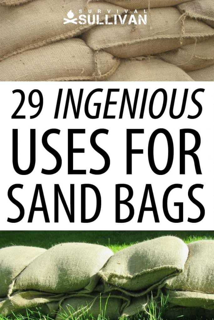 sand bag uses Pinterest image