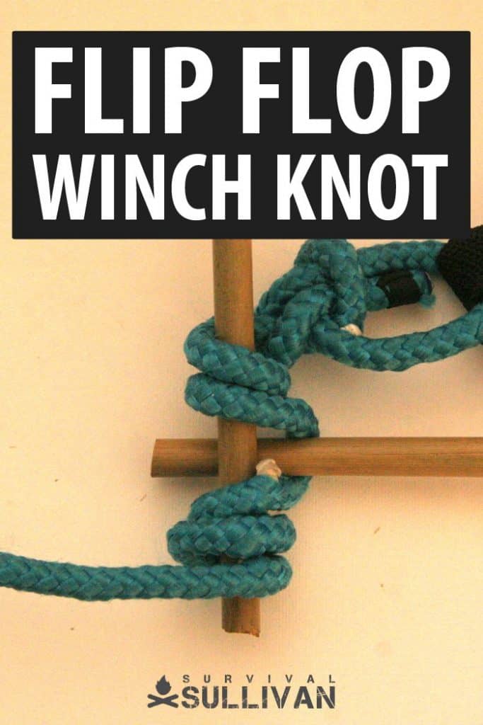 flip flop winch knot Pinterest image