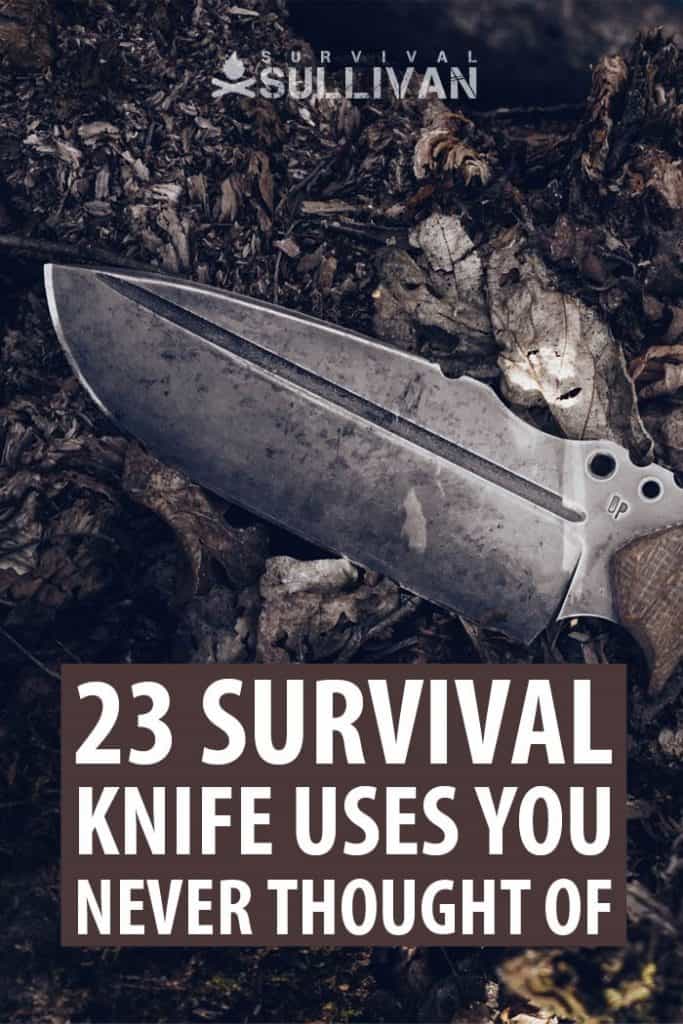 survival knife uses Pinterest image