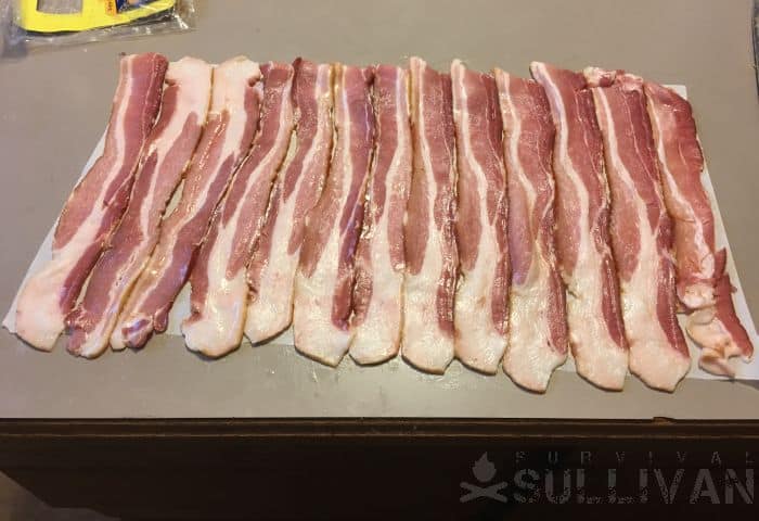 bacon strips side by side