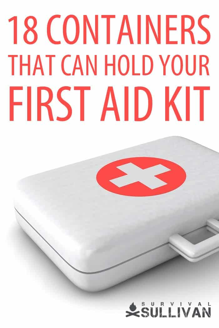 first aid kit containers Pinterest image