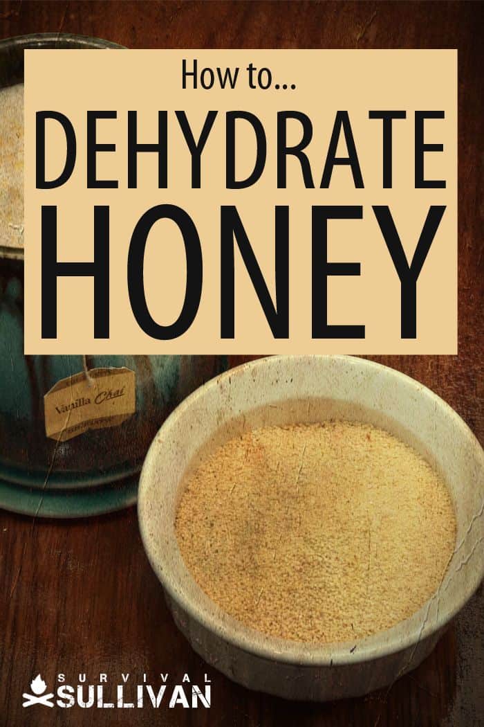 dehydrating honey Pinterest image