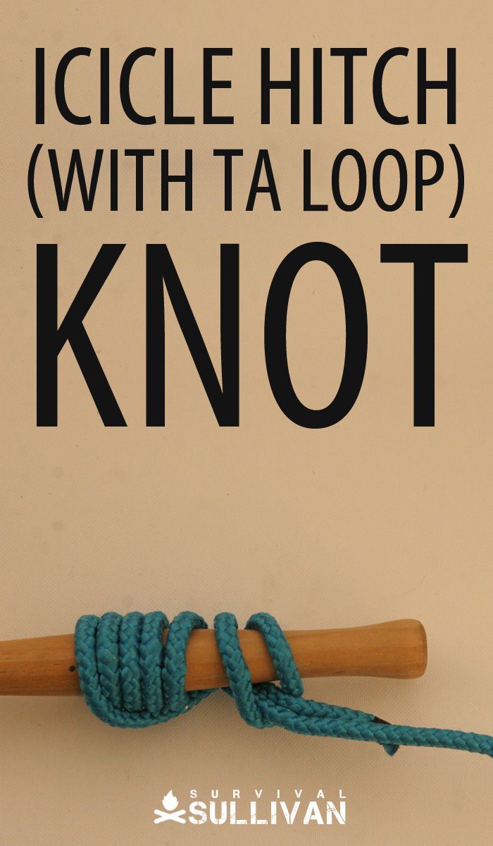 icicle hitch loop knot Pinterest image