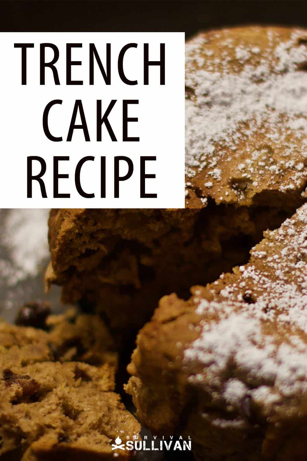 trench cake recipe Pinterest image