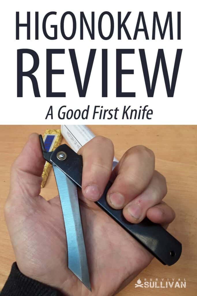 Hikonogami knife review Pinterest image