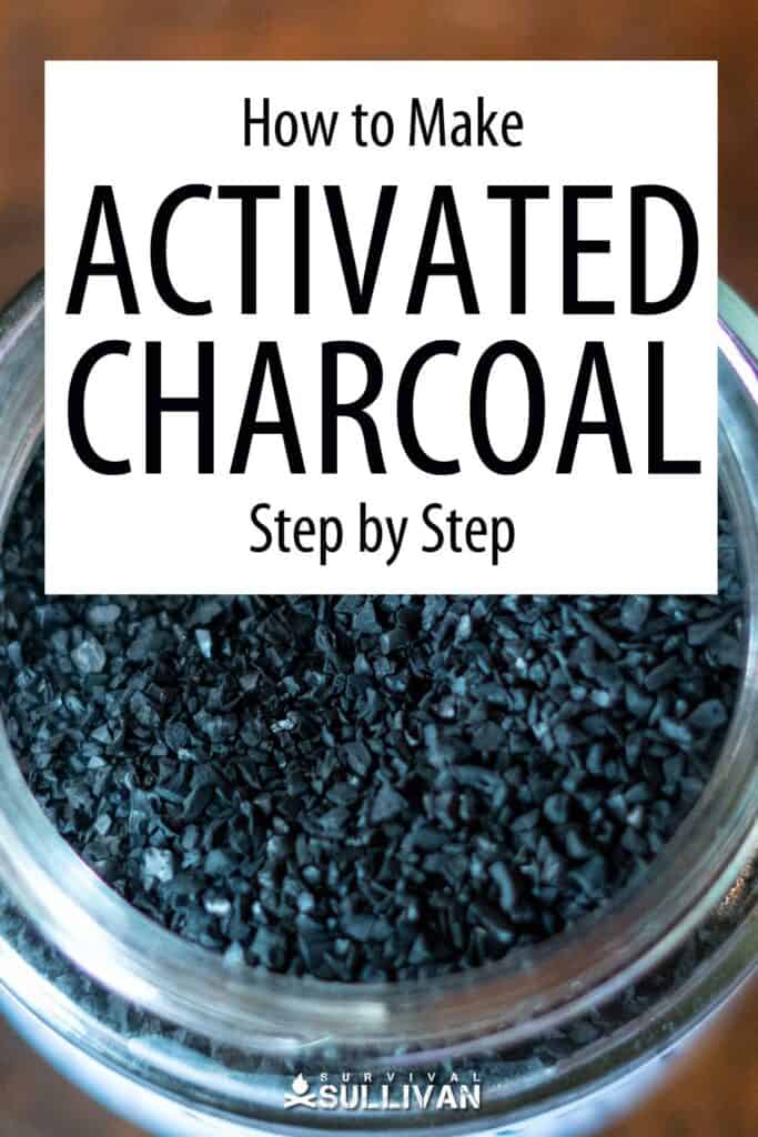 DIY activated charcoal Pinterest image