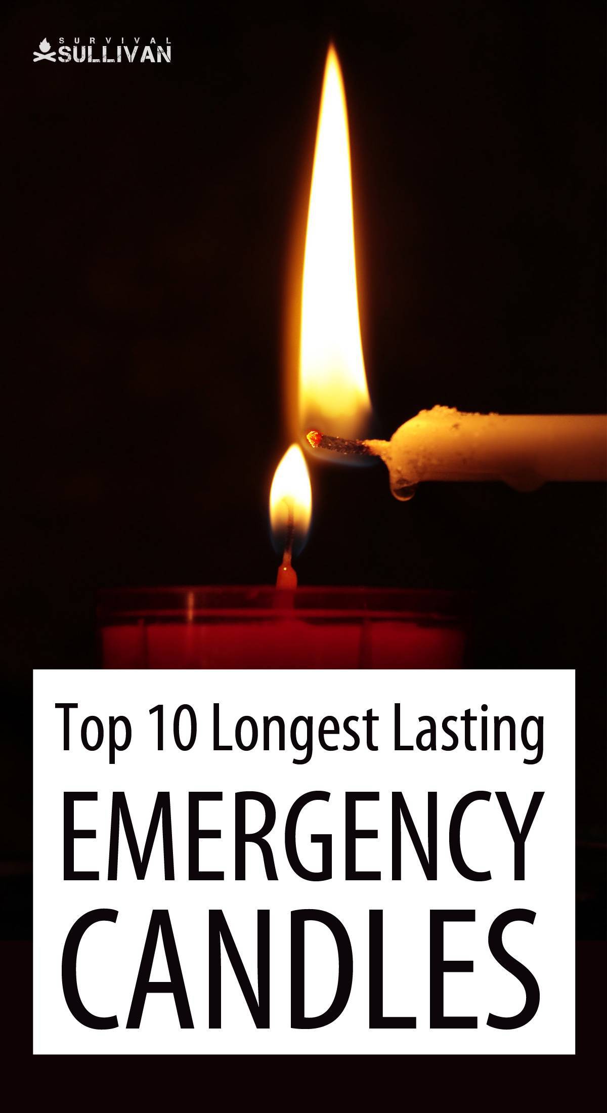 emergency candles Pinterest image