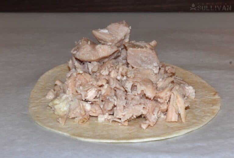 canned chicken on plate