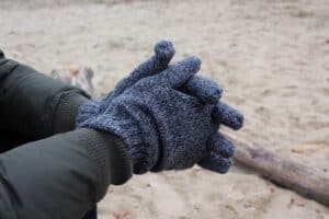 hands in gloves