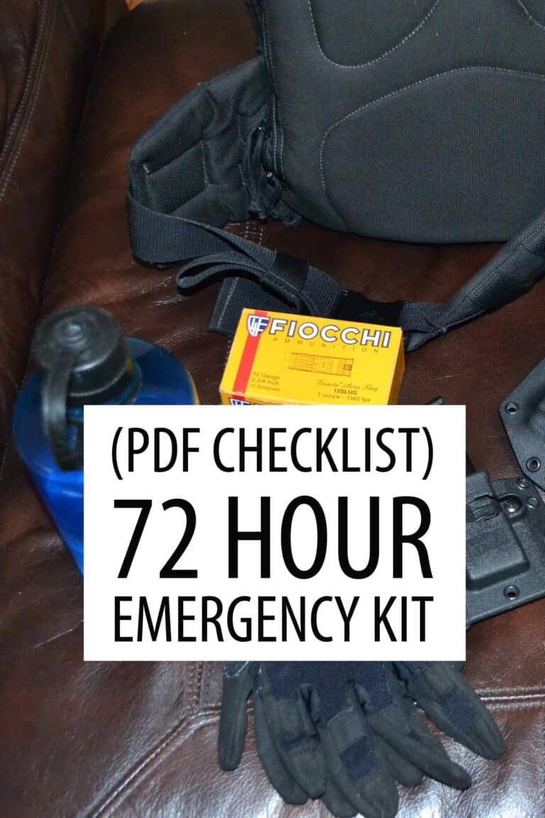 72-hour checklist Pinterest image