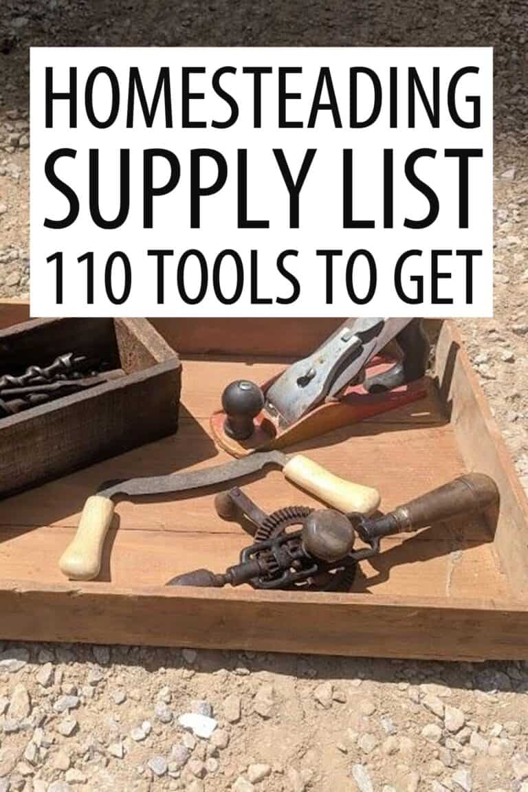 homesteading  tools Pinterest image