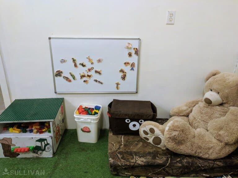 homeschool mattress giant teddybear and desk