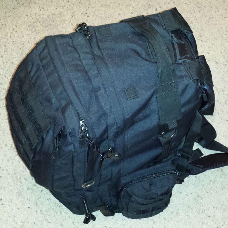 black bug out bag backpack