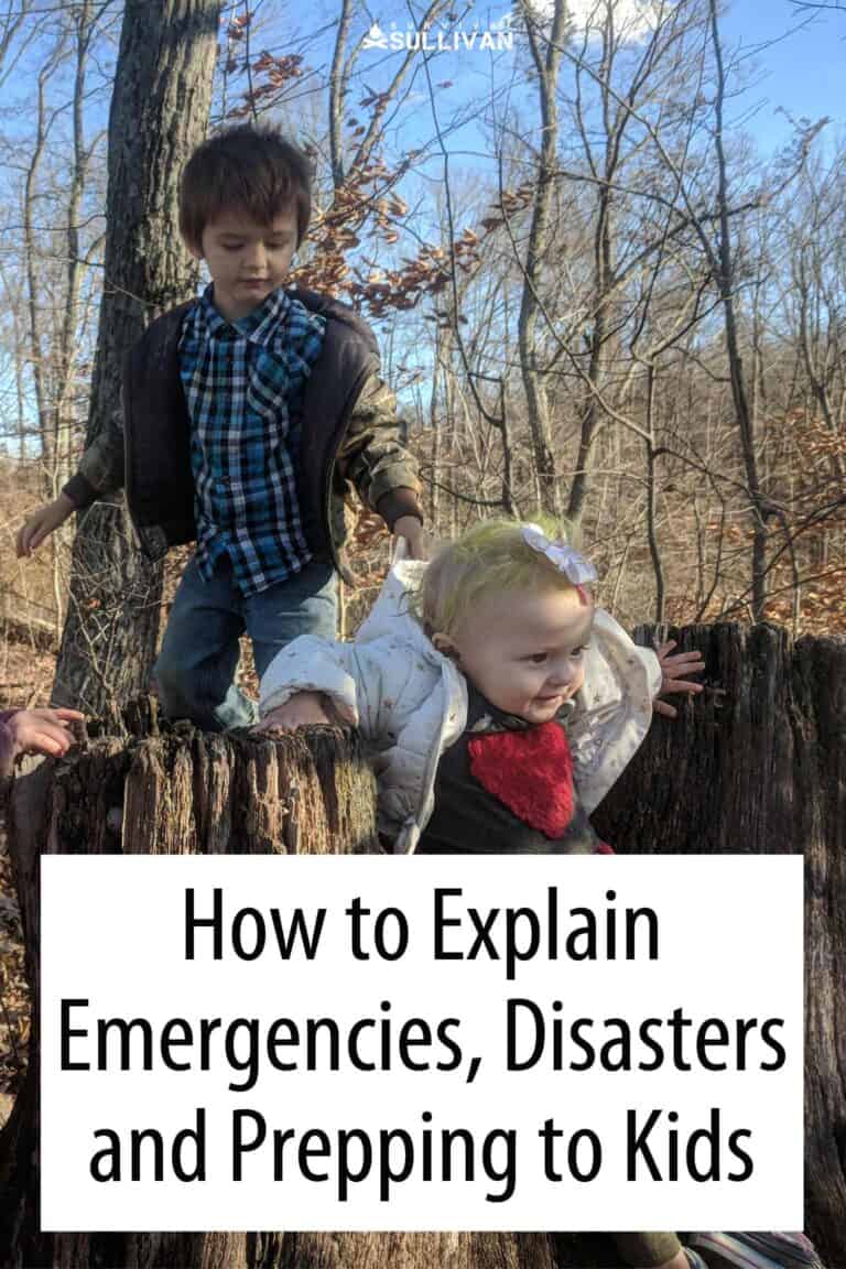 explaining emergencies to kids Pinterest image