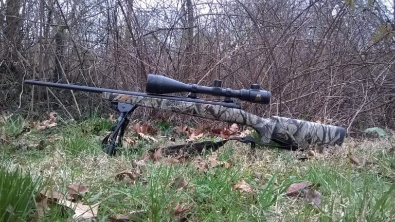 Stevens model 200 rifle .308 Winchester caliber with NcStar 6 24 x 50 AOE reddot illuminated scope