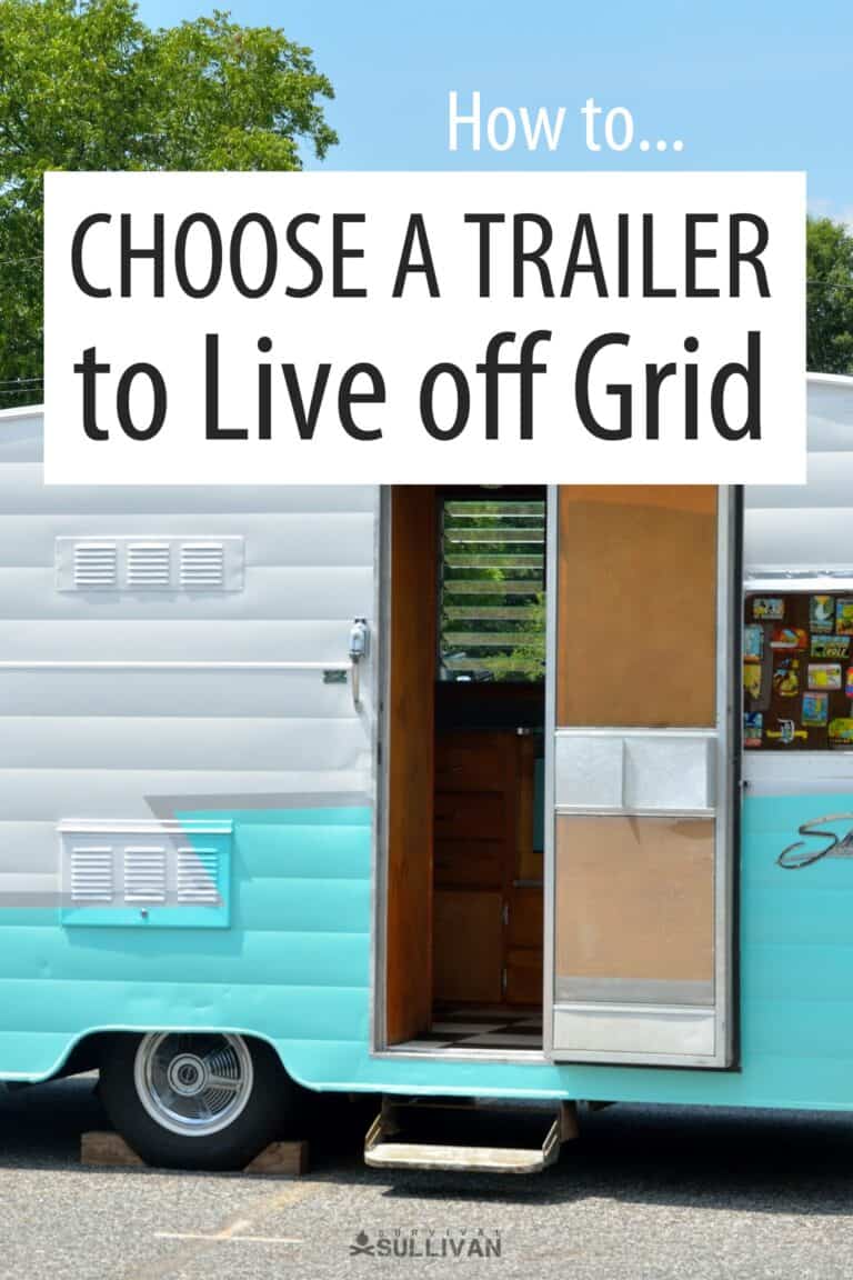 choosing an off-grid trailer Pinterest image