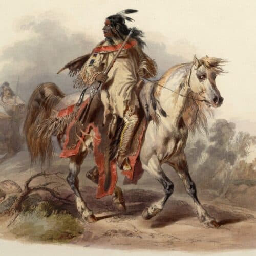 Native American on horse