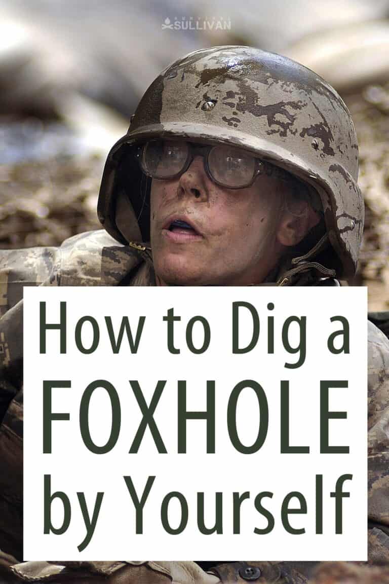 digging a foxhole Pinterest image
