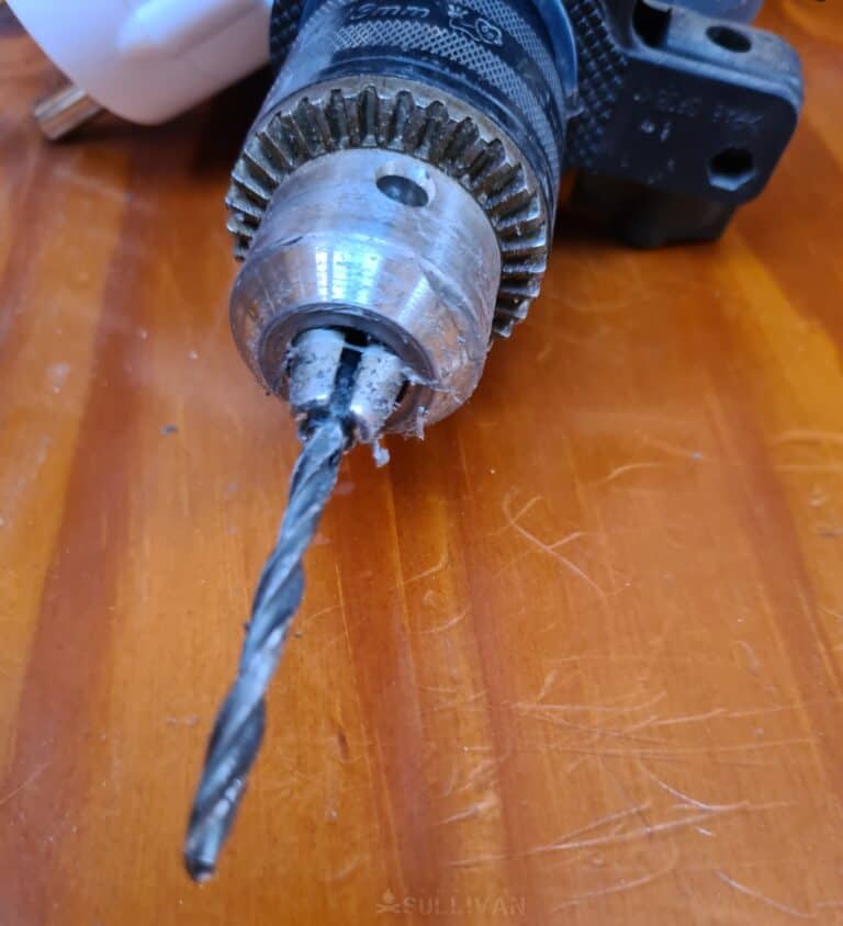 an electric drill