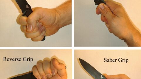 the four most used knife combat grips