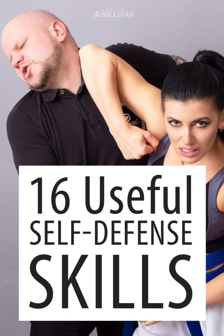 self-defense skills Pinterest image