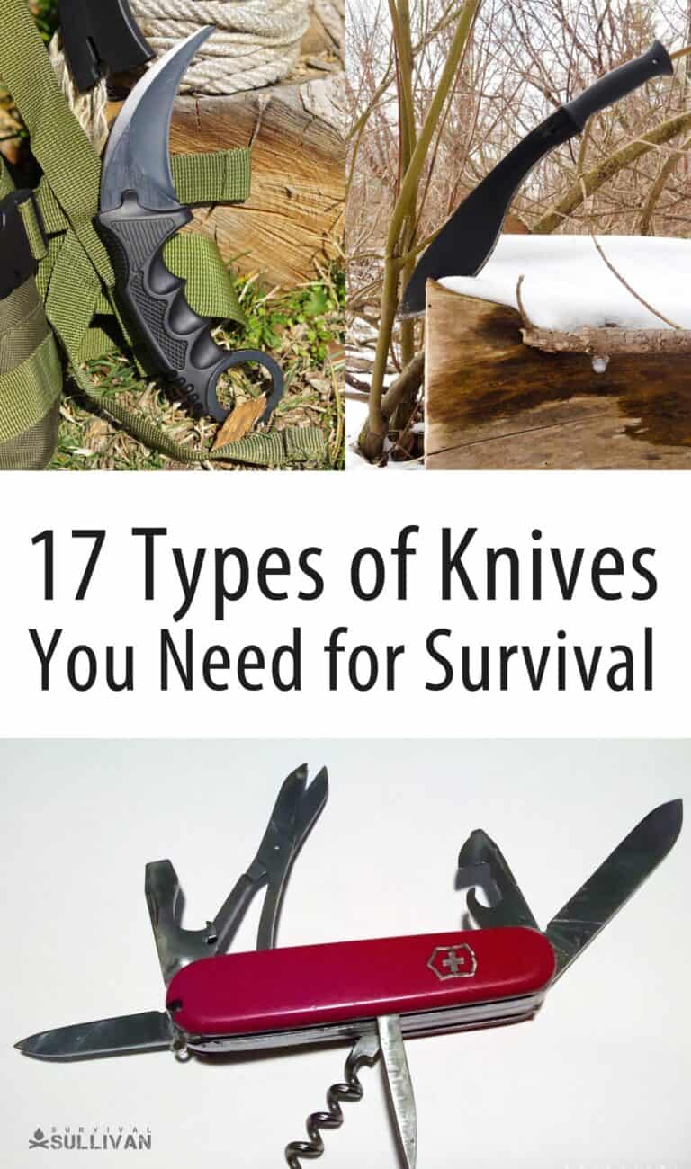 survival knives types Pinterest image