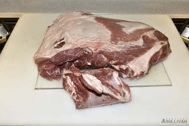 a deboned pork shoulder