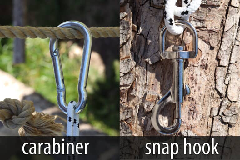 carabiner versus snap hooks
