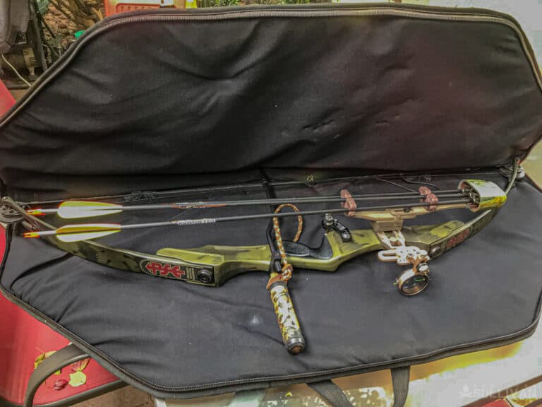 compound bow with bow quiver