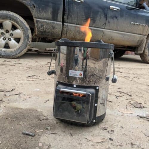 functioning rocket stove