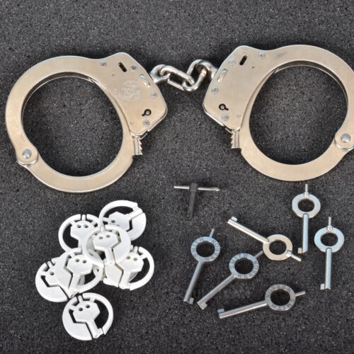 handcuffs and different types of keys
