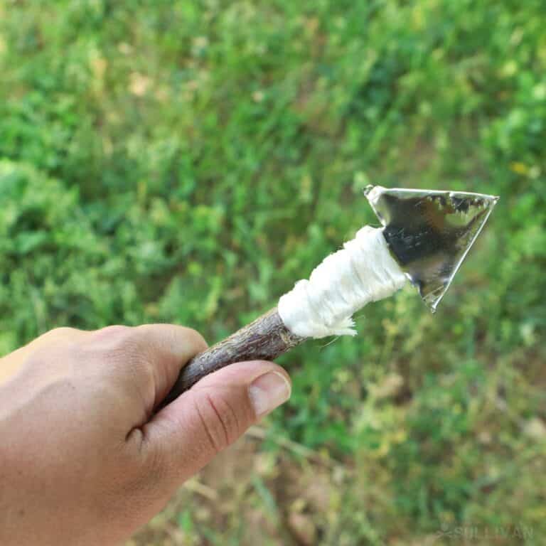 improvised arrowhead from smartphone part
