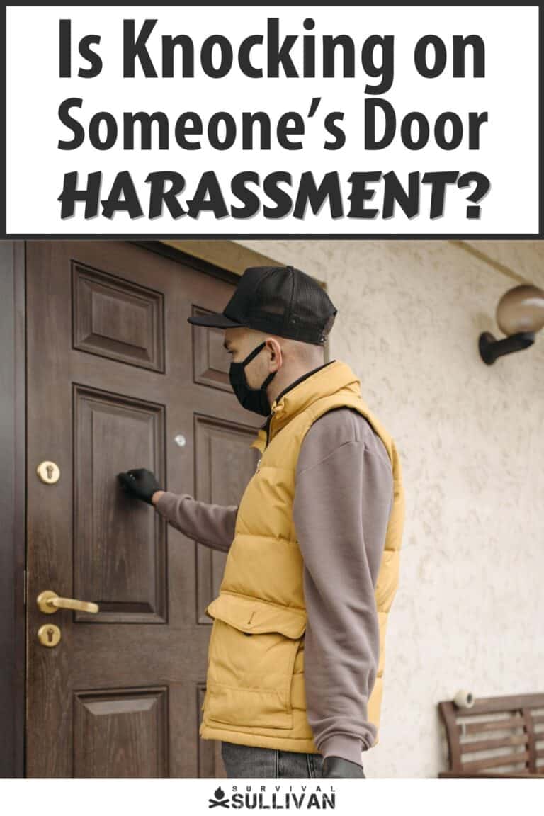 is knocking on door harassment pinterest