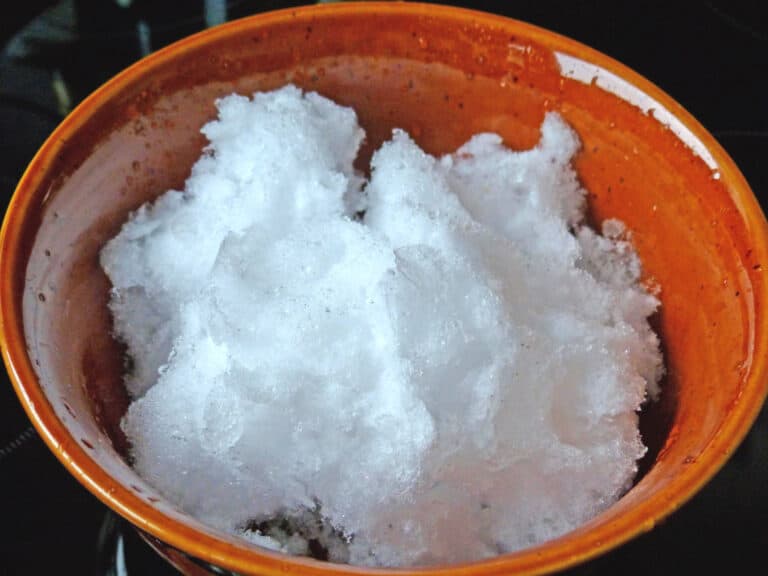 snow in a bowl