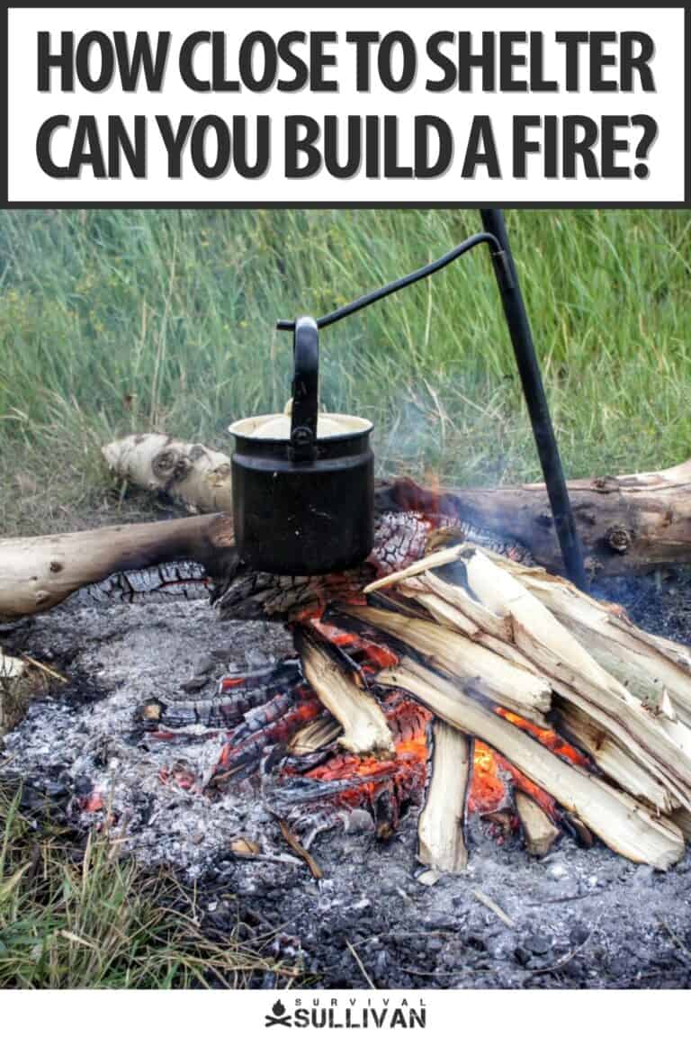 fire pit distance from shelter pinterest