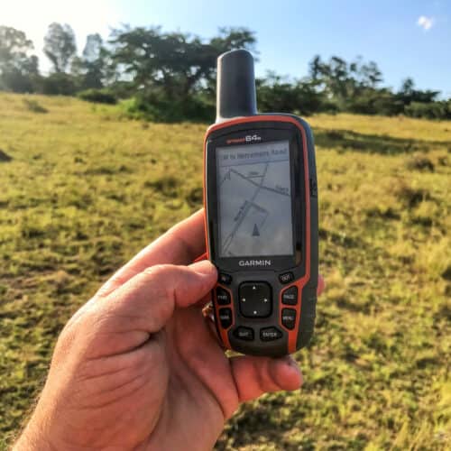 using a GPS device in the field