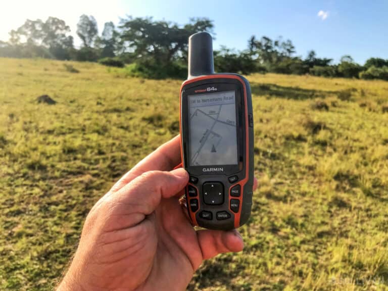 using a GPS device in the field