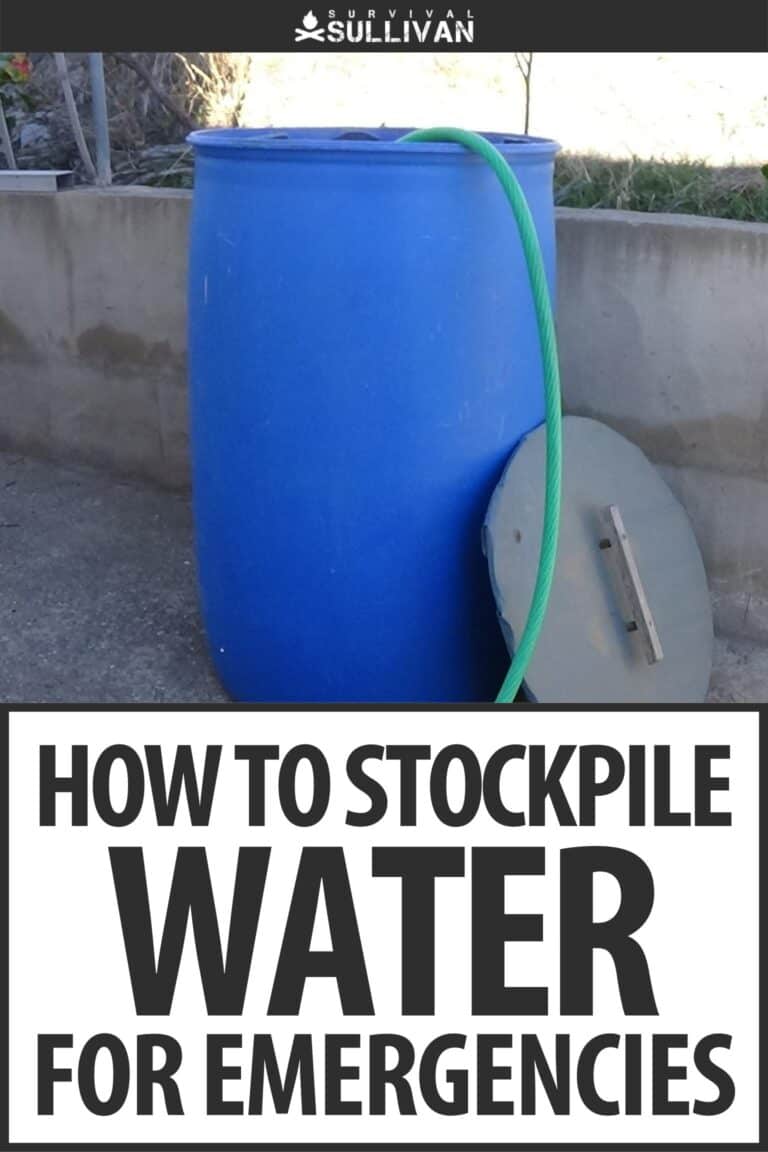 how to stockpile water for emergencies pinterest