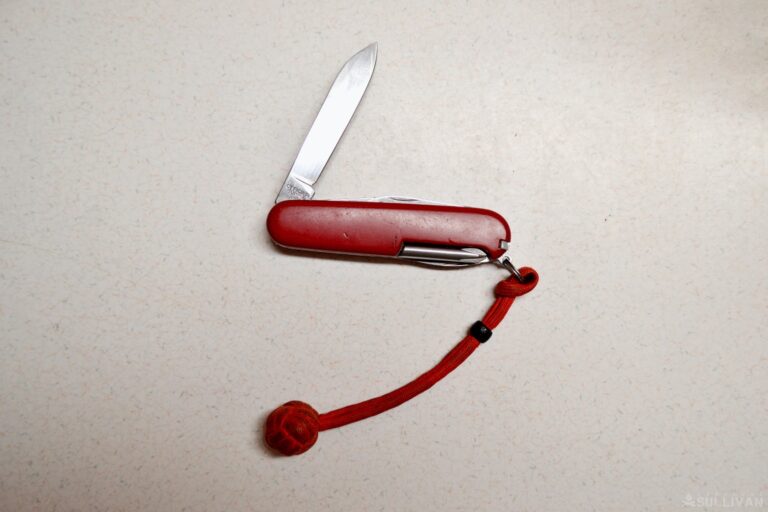red swiss army knife