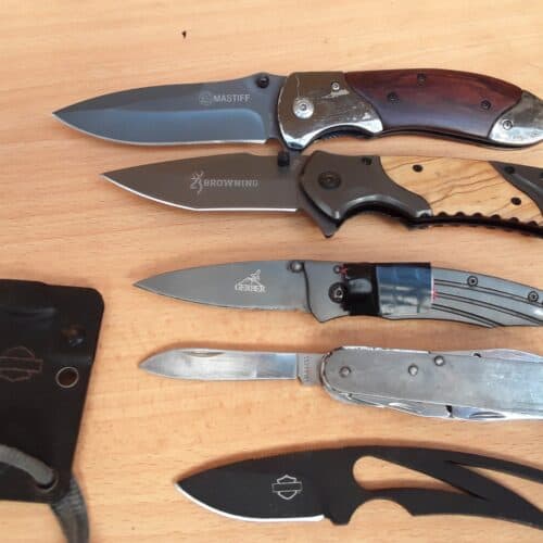 Mastiff Browning Gerber and a few no-name EDC knives