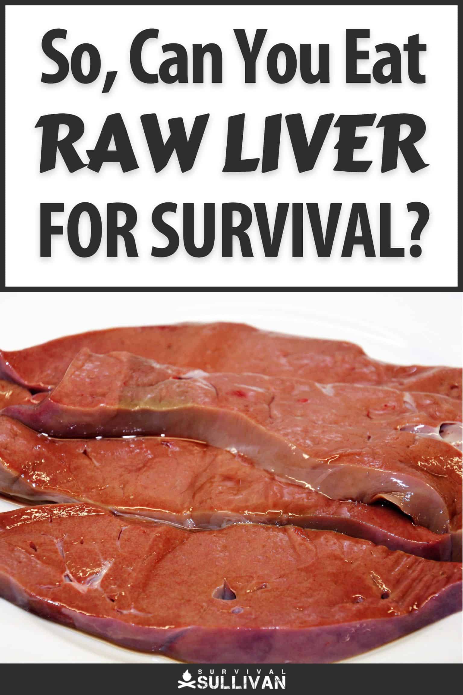 raw liver for survival pinterest