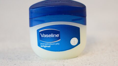 small plastic jar of Vaseline
