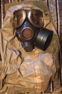 gas mask and protective costume