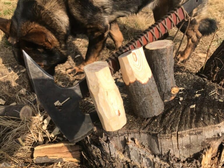 cleaning bark off wood branches